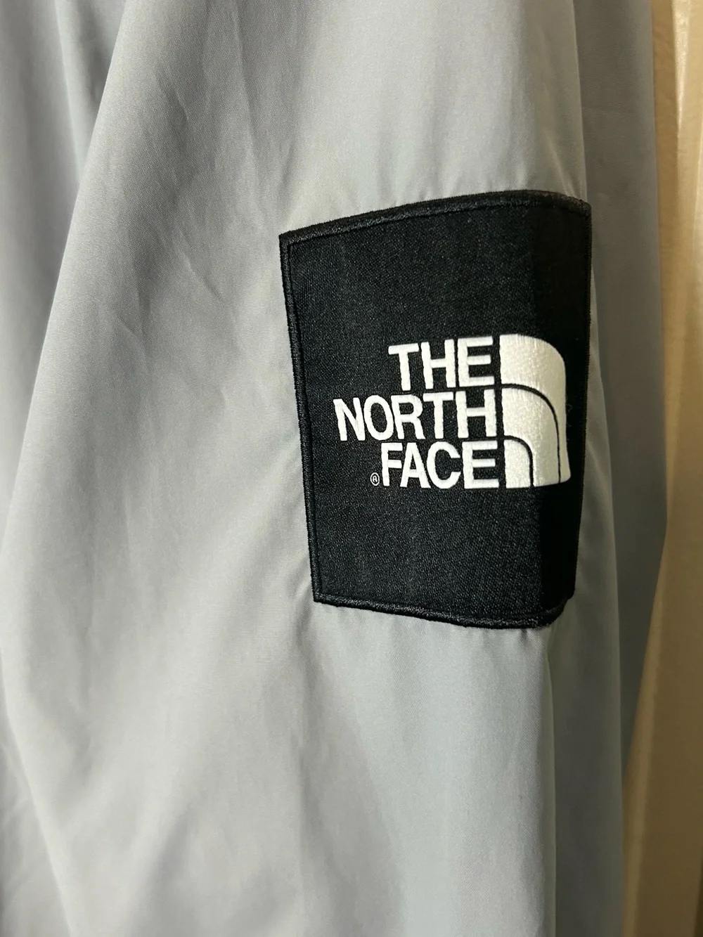 The North Face Limited Edition Coaches Jacket Snap Gray White Windwall Sz M